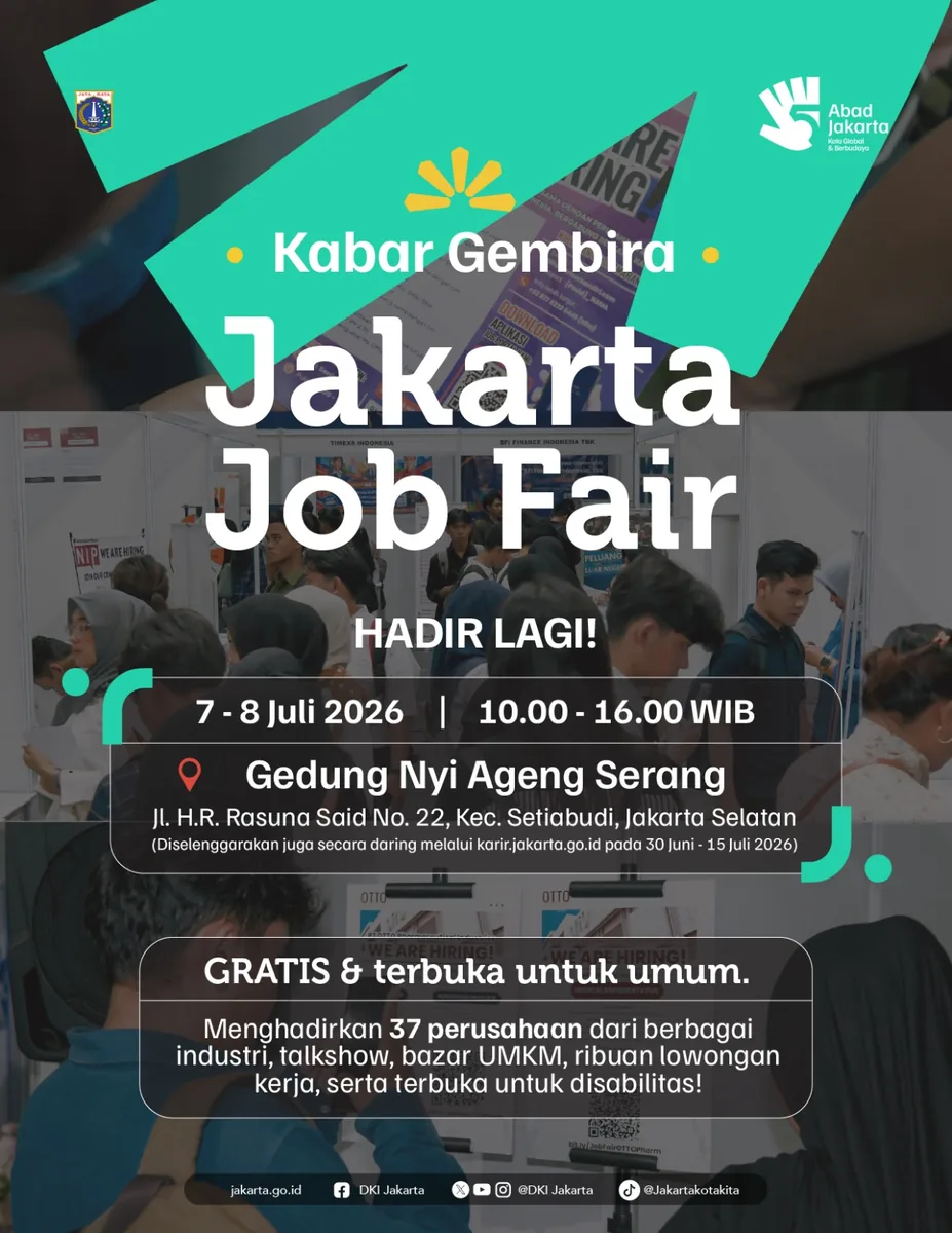 Job Fair Kabupaten Ende 2026 (Suku Dinas TKTE Wilayah Kabupaten Ende Barat) : 7-8 Juli 2026