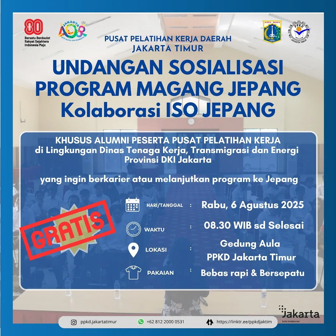 UNDANGAN SOSIALISASI PROGRAM MAGANG JEPANG – PPKD KABUPATEN ENDE